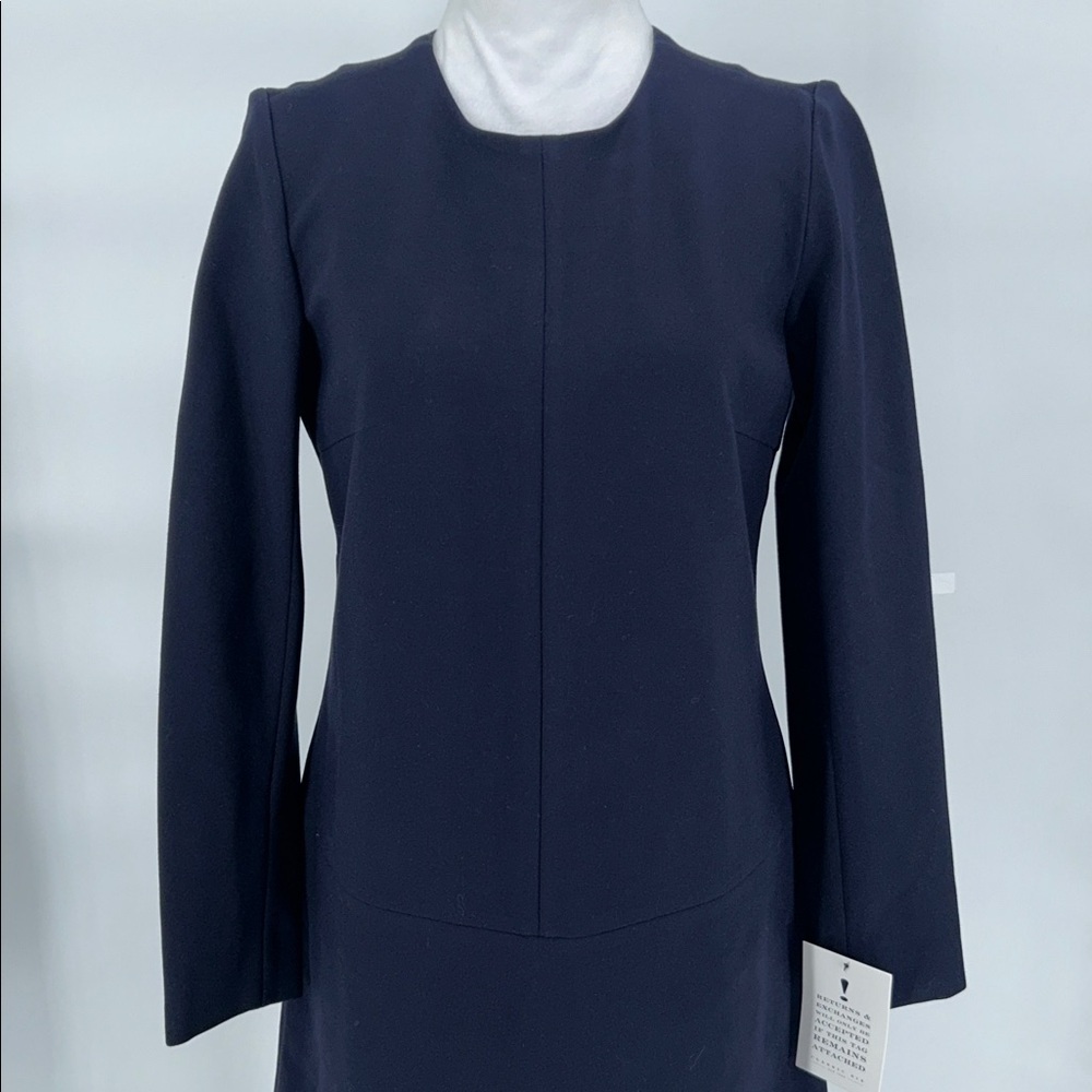 Classic Six Midnight Blue Dress TWIGGY SHIFT DRESS IN NAVY Size 6 - Picture 4 of 12